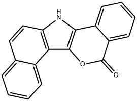 Benzo[e][2]benzopyrano[4,3-b]indol-5(13H)-one 结构式