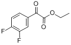 (3,4-ジフルオロフェニル)(オキソ)酢酸エチル 化学構造式