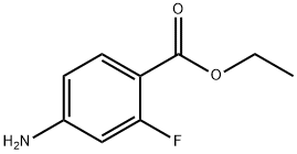 4-氨基-2-氟苯甲酸乙酯 结构式