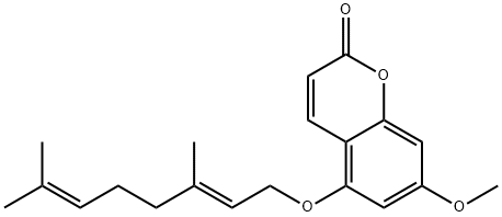 5香叶氧基-7-甲氧基香豆素 结构式