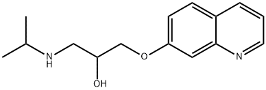1-(Isopropylamino)-3-(7-quinolyloxy)-2-propanol Structure