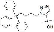 2-[1-[4-(Triphenylplumbyl)butyl]-1H-1,2,3-triazol-5-yl]-2-propanol Struktur