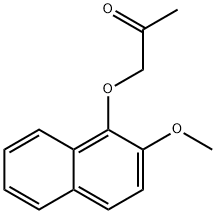 1-(2-Methoxy-1-naphtyloxy)-2-propanone Struktur