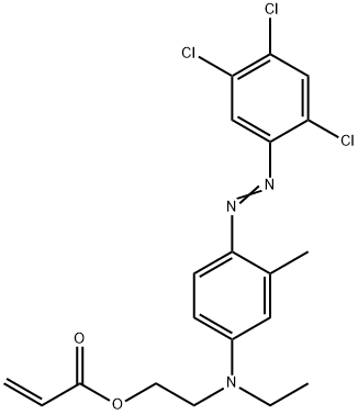 2-[ethyl[3-methyl-4-[(2,4,5-trichlorophenyl)diazo]phenyl]amino]ethyl acrylate 结构式