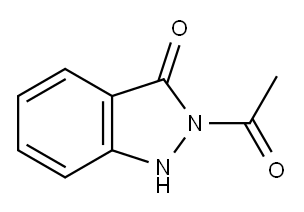 2-Acetyl-1H-indazole-3(2H)-one 结构式