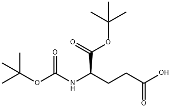 BOC-D-谷氨酸1叔丁酯, 73872-71-6, 结构式