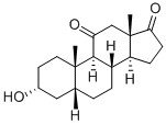 11-酮本胆烷醇酮, 739-27-5, 结构式