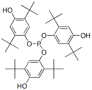 Tris(2,5-di-t-butyl-4-hydroxypphenyl) phosphite 结构式