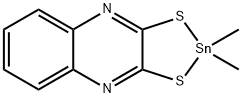 2,2-ジメチル-1,3,2-ジチアスタンノロ[4,5-b]キノキサリン 化学構造式