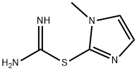 Carbamimidothioic acid, 1-methyl-1H-imidazol-2-yl ester (9CI) 结构式