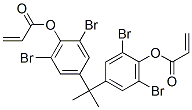 [2,6-dibromo-4-[2-(3,5-dibromo-4-prop-2-enoyloxy-phenyl)propan-2-yl]phenyl] prop-2-enoate 结构式
