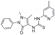 1-Antipyrinyl-3-(4-methyl-2-pyridyl)thiourea 结构式