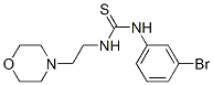 1-(m-ブロモフェニル)-3-(2-モルホリノエチル)チオ尿素 化学構造式