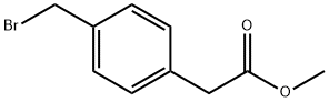4-溴甲基苯乙酸甲酯 结构式