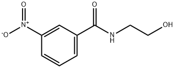 N-(2-ヒドロキシエチル)-3-ニトロベンズアミド 化学構造式