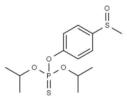O,O-Bisisopropyl O-(4-(methylsulfinyl)phenyl) phosphorothioate Struktur