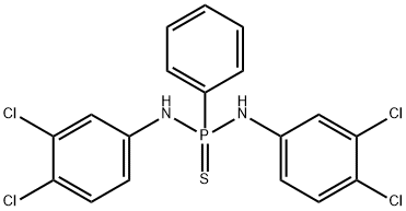 Bis(3,4-dichlorophenylamino)phenylphosphine sulfide Structure