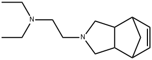 1,3,3a,4,7,7a-ヘキサヒドロ-2-(2-ジエチルアミノエチル)-4,7-メタノ-2H-イソインドール 化学構造式