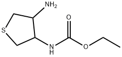 Carbamic  acid,  (4-aminotetrahydro-3-thienyl)-,  ethyl  ester  (9CI) Struktur