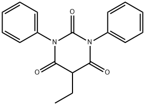 1,3-Diphenyl-5-ethyl-2,4,6(1H,3H,5H)-pyrimidinetrione Structure