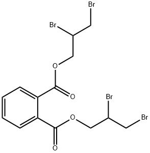 1,2-ベンゼンジカルボン酸ビス(2,3-ジブロモプロピル) 化学構造式