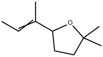 2,2-二甲基-5-(1-甲基-1-丙烯基)四氢呋喃 结构式