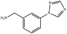 [3-(1H-1,2,4-三唑-1-基)苯基]甲胺 结构式