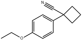 Cyclobutanecarbonitrile, 1-(4-ethoxyphenyl)- (9CI) Structure