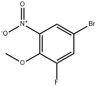 4-溴-2-氟-6-硝基苯甲醚, 74266-66-3, 结构式