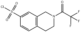 1,2,3,4-四氢-2-(三氟乙酰基)异喹啉-7-磺酰氯 结构式