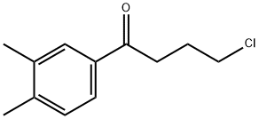 4-氯-1-(3,4-二甲基苯基)-1-丁酮 结构式