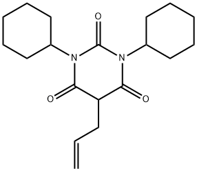5-Allyl-1,3-dicyclohexyl-2,4,6(1H,3H,5H)-pyrimidinetrione 结构式