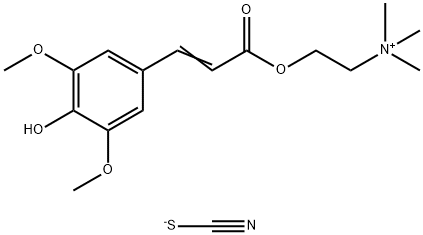 芥子碱硫氰酸盐, 7431-77-8, 结构式