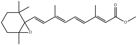 5,6-Epoxy-5,6-dihydroretinoic acid methyl ester, 7432-30-6, 结构式