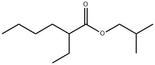 2-乙基-己酸-2-甲基丙基酯, 7434-89-1, 结构式