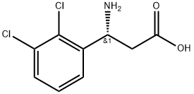 (R)-3-氨基-3-(2,3-二氯苯基)-丙酸, 743416-09-3, 结构式