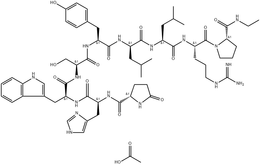 Leuprorelin acetate Structure