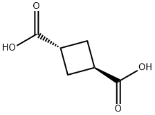 反-1,3-环丁烷二羧酸, 7439-33-0, 结构式