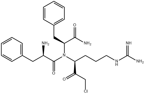 H-D-PHE-PHE-ARG-クロロメチルケトン 化学構造式