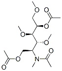 2-(N-アセチル-N-メチルアミノ)-3-O,4-O,6-O-トリメチル-2-デオキシ-D-ガラクチトール1,5-ジアセタート 化学構造式