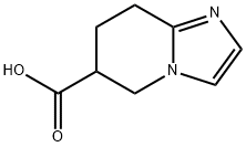 5,6,7,8-テトラヒドロイミダゾ[1,2-A]ピリジン-6-カルボン酸 HYDROCHLORIDE 化学構造式