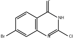 7-BROMO-2-CHLOROQUINAZOLIN-4(3H)-ONE Struktur