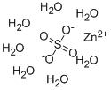 Zinc sulfate heptahydrate Struktur