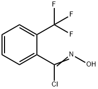 N-HYDROXY-2-(TRIFLUOROMETHYL)BENZENECARBOXIMIDOYL CHLORIDE Struktur