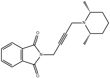 cis-N-(4-(2,6-Dimethylpiperidino)but-2-ynyl)phthalimide Struktur