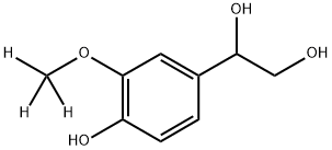 RAC 4-HYDROXY-3-METHOXYPHENYLETHYLENE GLYCOL-D3, 74495-72-0, 结构式