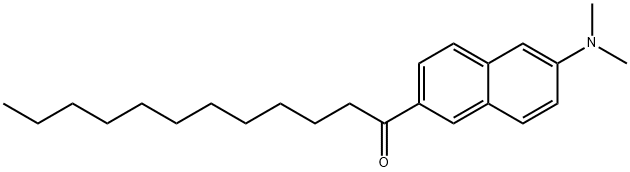 6-十二酰基-N,N-二甲基-2-萘胺, 74515-25-6, 结构式
