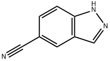 吲唑-5-甲腈, 74626-47-4, 结构式