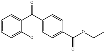 4-カルボエトキシ-2'-メトキシベンゾフェノン 化学構造式
