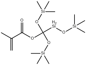 甲基丙烯酰氧基甲基三(三甲基硅氧基)硅烷, 74681-63-3, 结构式